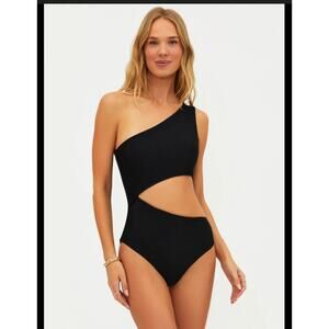Beach Riot Celine One Piece Black Swimsuit Size: XS